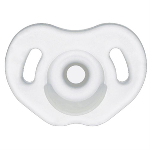 Wee Baby Simetrik Uçlu Full Silikon Emzik No:1 0-6 Ay Beyaz