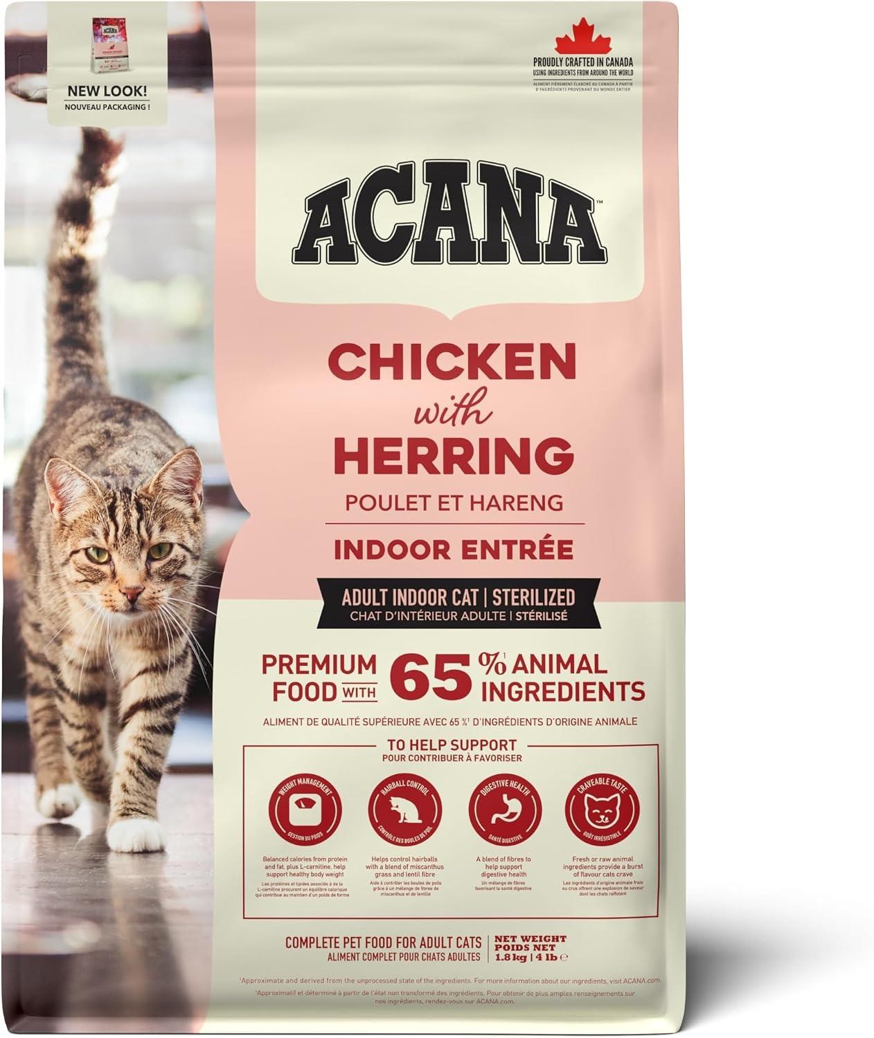 Acana Indoor Entree Sterilised Kısırlaştırılmış Kedi Maması 1,8 kg 