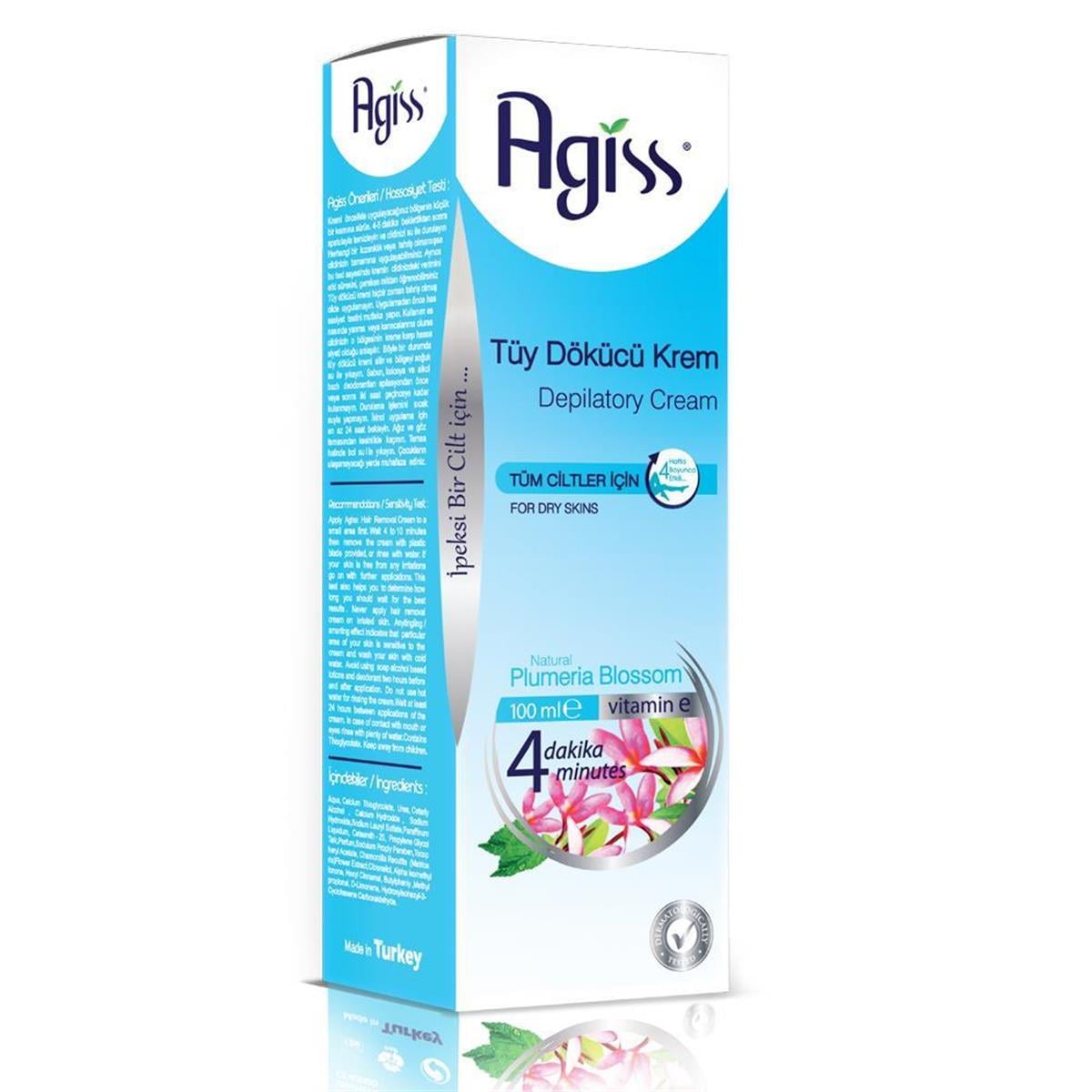 Agiss Tüy Dökücü Krem 100 ml Tüm Ciltler