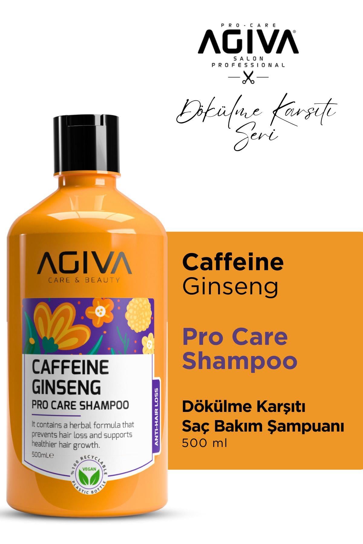 Agiva Caffeine Ginseng Pro Care Saç Dökülmesine Karşı Bakım Şampuanı 500 ml