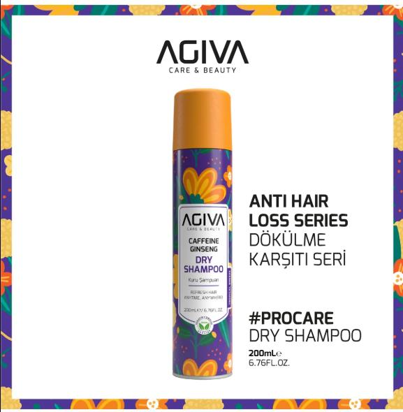 Agiva Caffeine Ginseng Pro Care Saç Dökülmesine Karşı Kuru Şampuan 200 ml