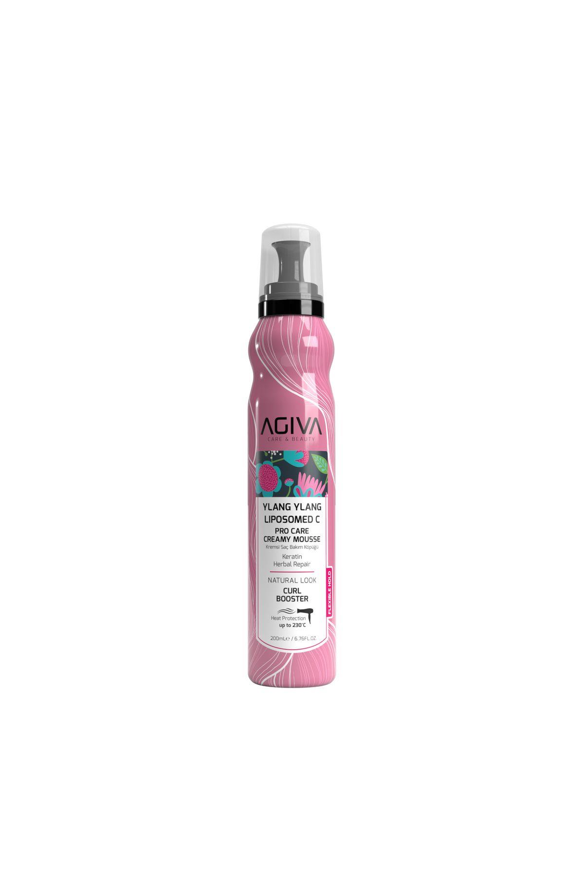 Agiva Ylang Ylang Liposom C Saç Bakım Köpüğü 200 ml - Onarıcı & Bitkisel Bakım