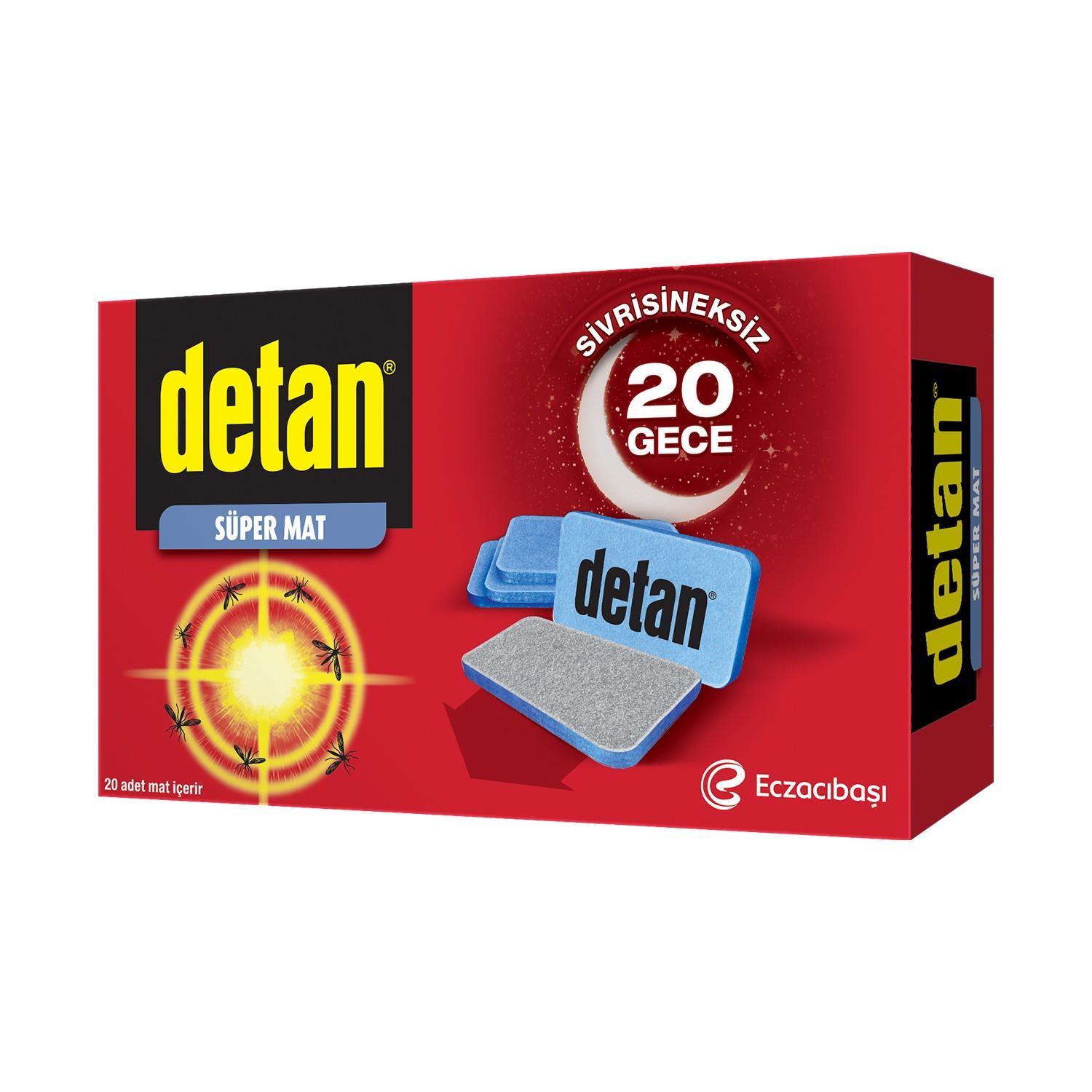 Detan Süper Mat Tablet 20'li Sivrisineksiz 20 Gece