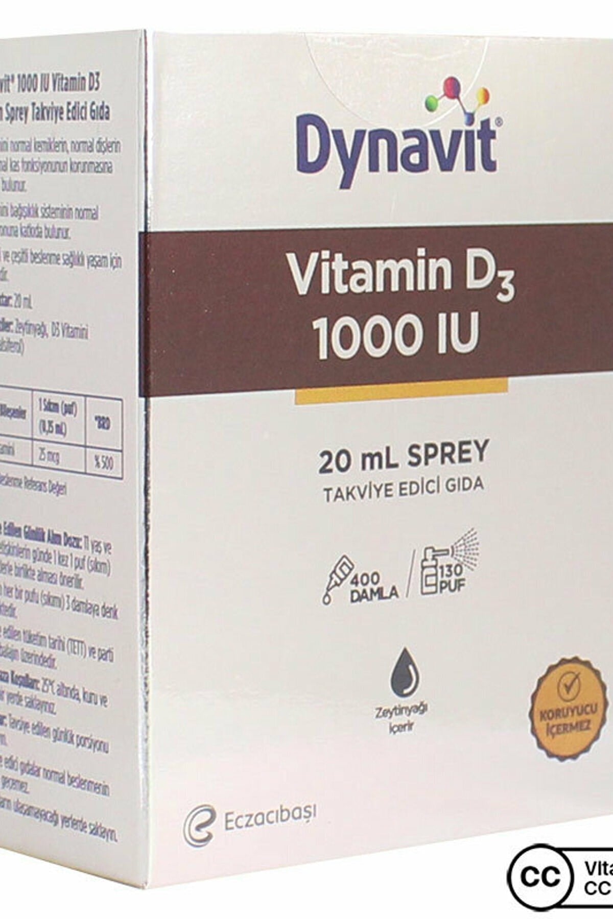 Dynavit Vitamin D3 1000 IU 20 Ml