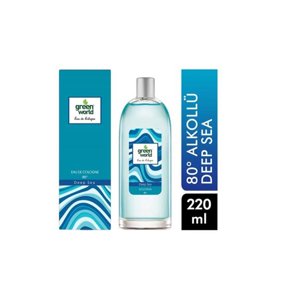 Green World Kolonya Cam 220 ml Deep Sea 