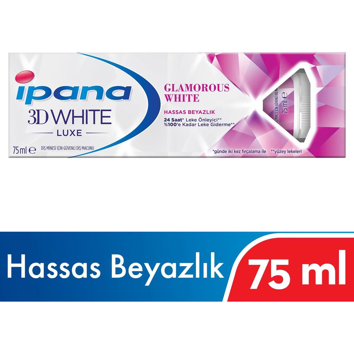 İpana 3D White Luxe 75Ml Glamorous White