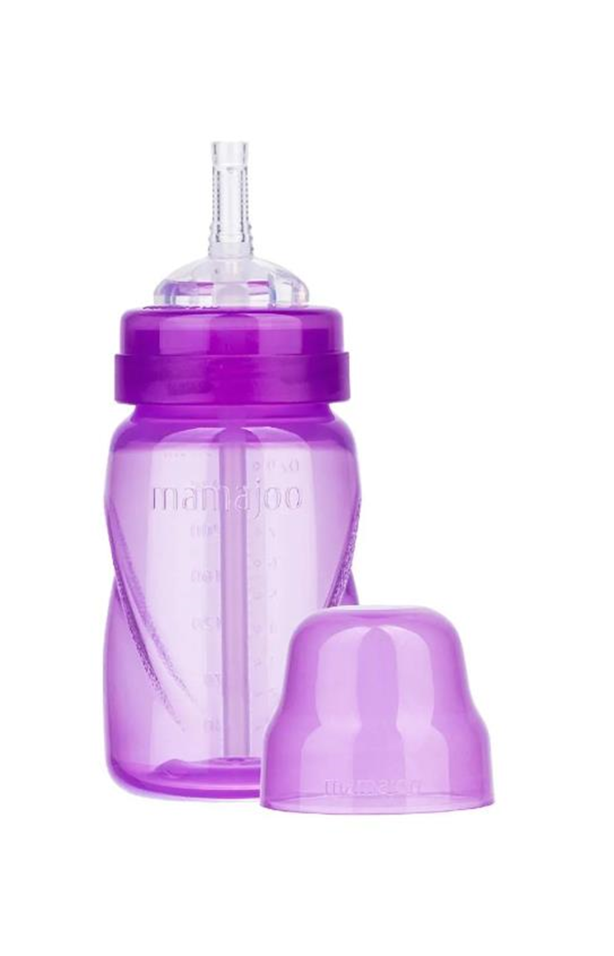 Mamajoo Akıtmaz Pipetli Bardak Mor 270 ml
