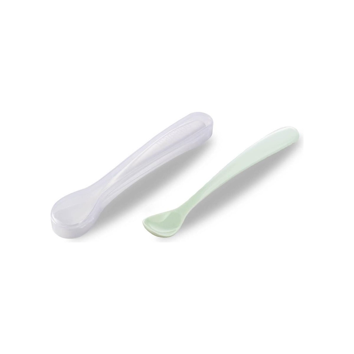 Mamajoo Beslenme Kaşığı Saklama Kulplu Powder Green 2 li