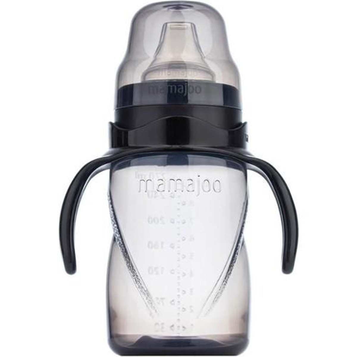 Mamajoo Eğitici Bardak Antikolik Kulplu Akıtmaz Black 270 Ml