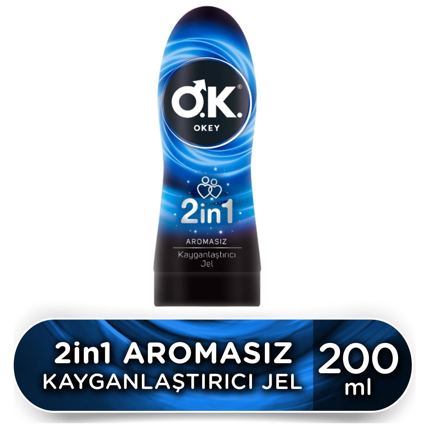 Okey 2in1 Aromasız Kayganlaştırıcı 200 ml
