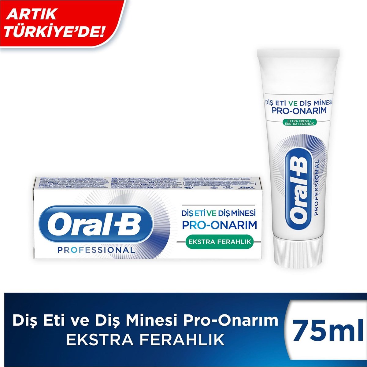 Oral-B Diş Eti ve Minesi Pro Onarım Ekstra Ferahlık Diş Macunu 75 ml