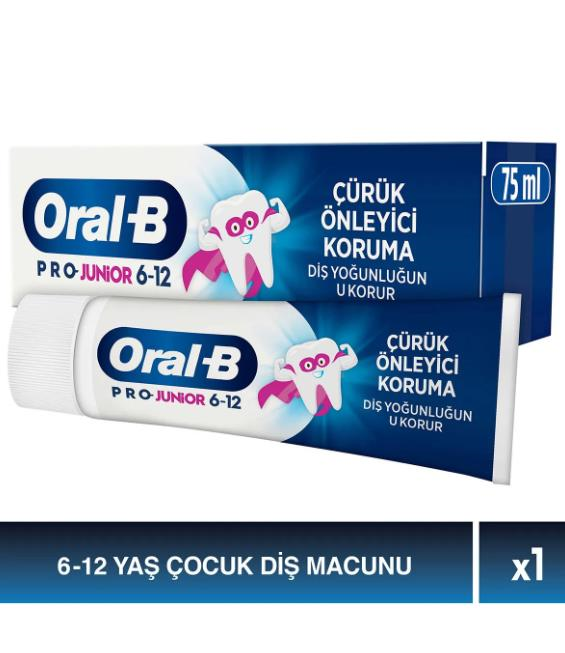Oral-B Pro Junior Çürük Önleyici Koruma Diş Macunu 75 ml