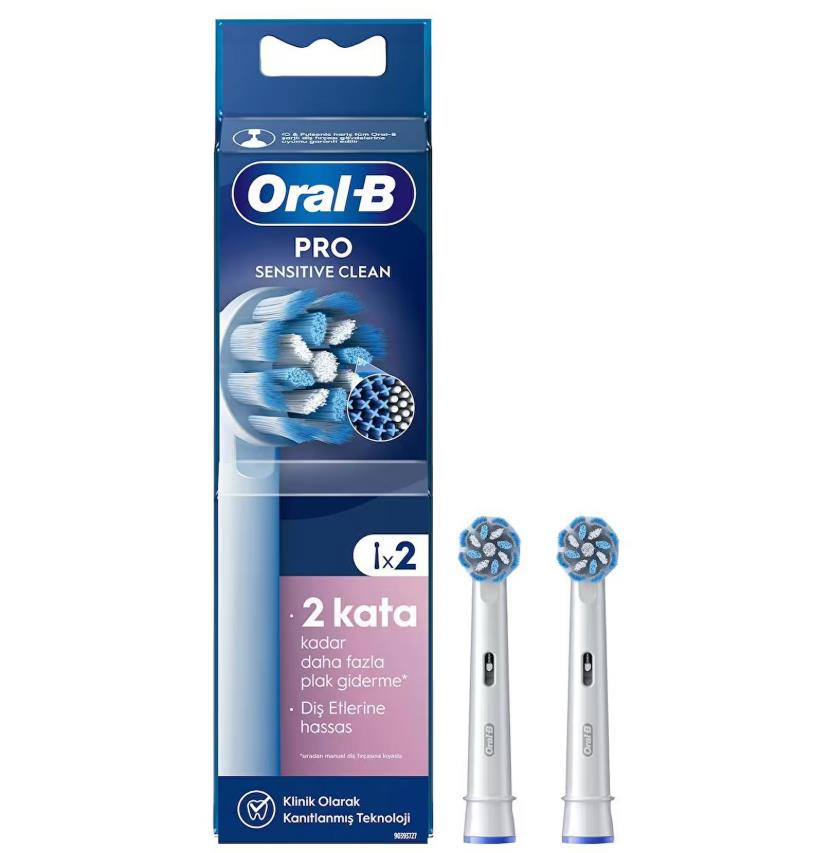 Oral-B Pro Sensitive Clean X-Filament Şarjlı Diş Fırçası Yedek Başlığı 2 Adet
