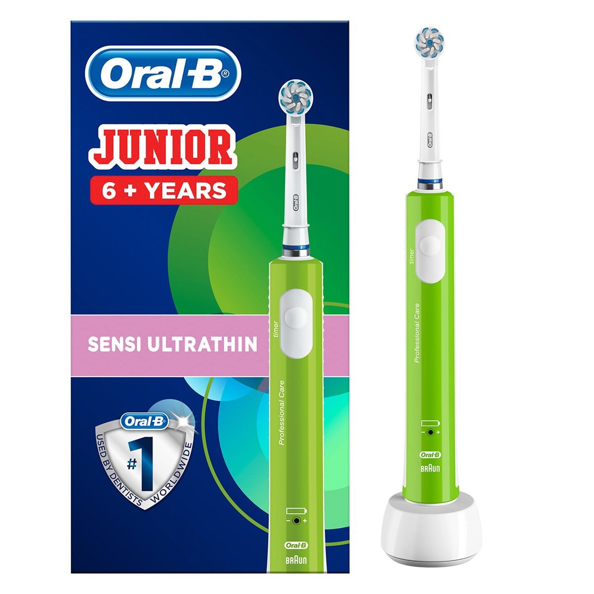Oral-B Şarjlı Junior 6+ Yaş Yeşil