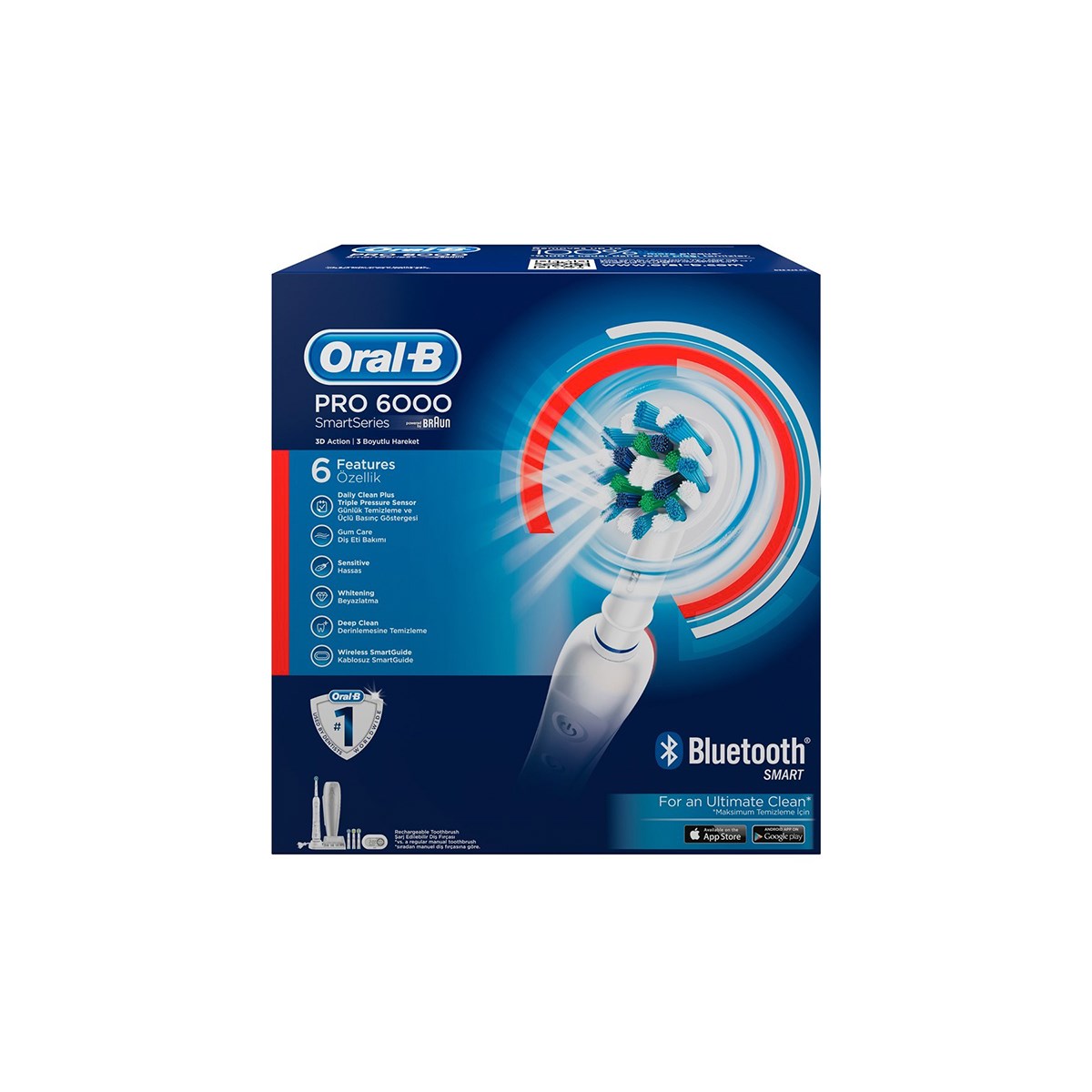 Oral-B Şarjlı Pro 6000 Beyaz