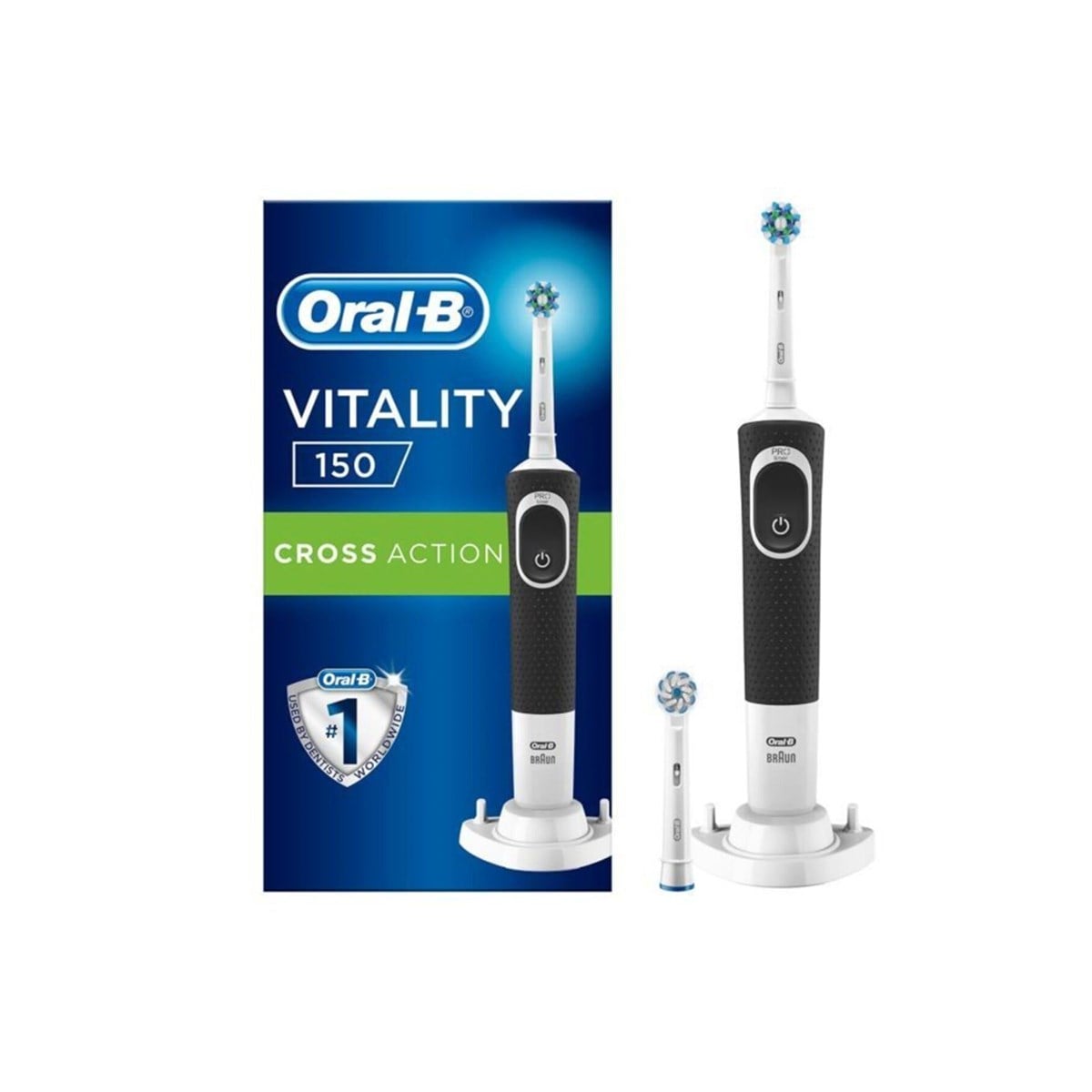Oral-B Şarjlı Vitality D150 Cross Action 1 + 1 Başlıklı