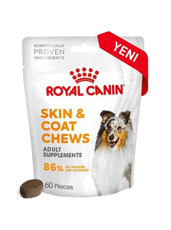 Royal Canin Skin&Coat Chews Deri ve Tüy Sağlığını Destekleyen Tamamlayıcı Ödül Maması 240 g