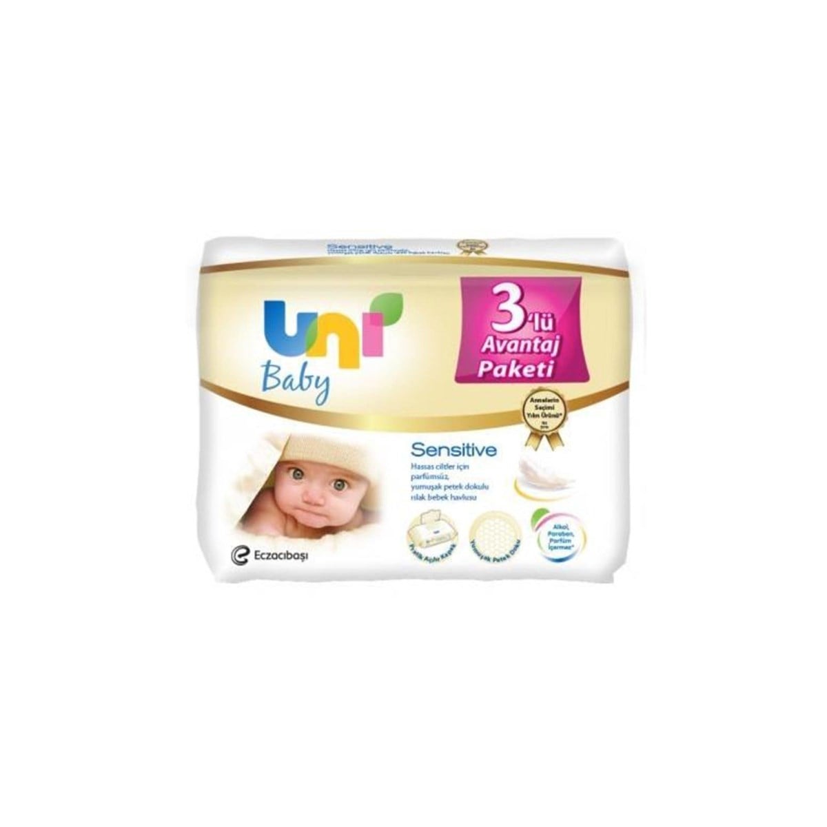 Uni Baby Sensitive Islak Havlu 3'lü RD