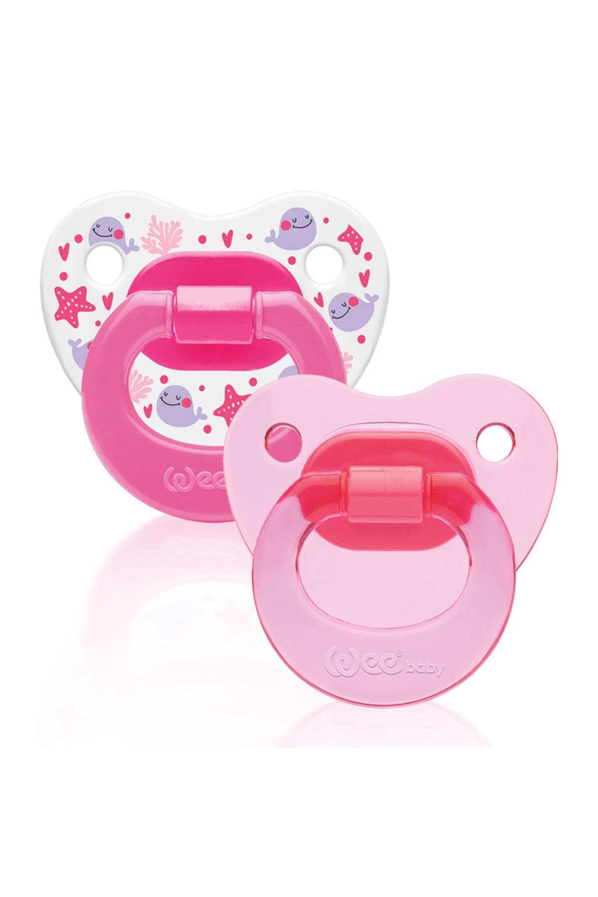 Wee Baby 2'li Damaklı Emzik No:1 0-6 ay Pembe