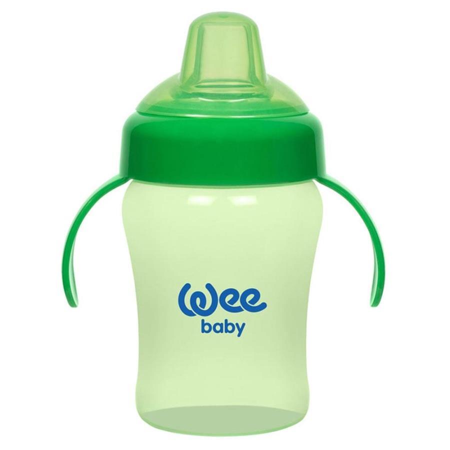 Wee Baby Colorful Akıtmaz Kulplu Bardak 240 Ml Yeşil