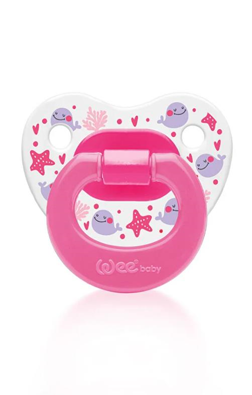 Wee Baby Desenli Damaklı Emzik No:3 18+ ay Pembe