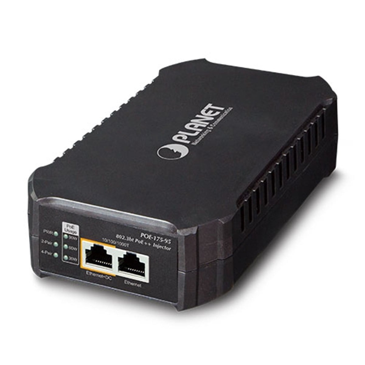 1-Port 10/100/1000Mbps 802.3bt PoE Injector<br>
95 Watt<br>
Dahili AC Güç Kaynağı<br>
0-50 derece