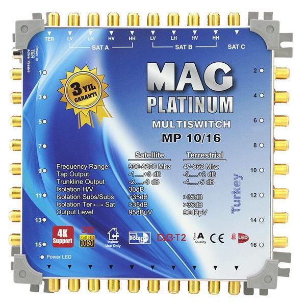 10*16 Sonlu/Kaskatlı Swıtchlı Uydu Santrali Mag Platınum