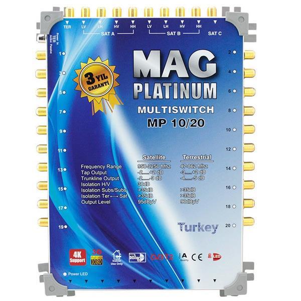 10*20 Sonlu/Kaskatlı Swıtchlı Uydu Santrali Mag Platınum