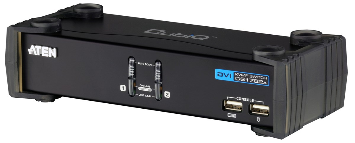 2 port'lu USB 2.0 DVI KVMP™ Switch + 2 port'lu USB (2.0) Hub, Masaüstü Tip, KVM bağlantı kablosu ürün beraberinde gelmektedir