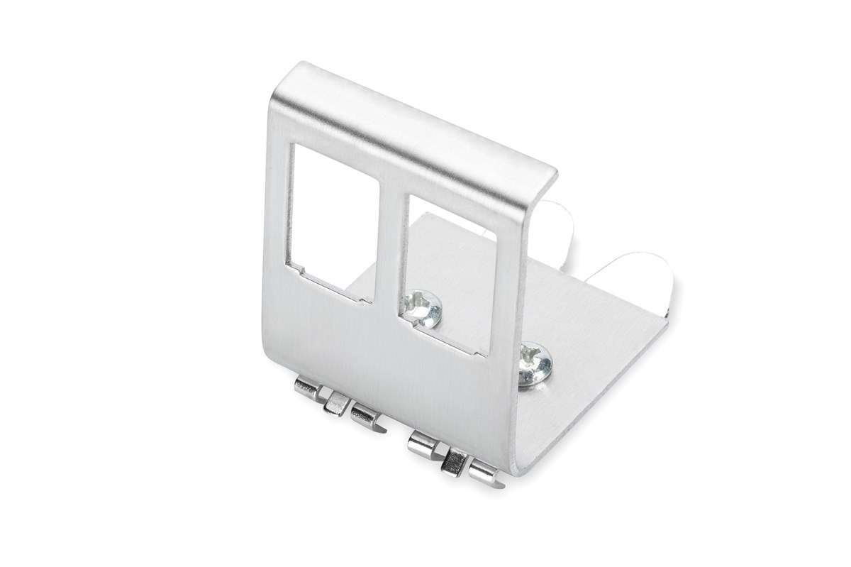 Digitus 2 x Keystone Jack için DIN-Ray Adaptörü<br>
Digitus DIN-Rail Adapter for 2x Keystone module