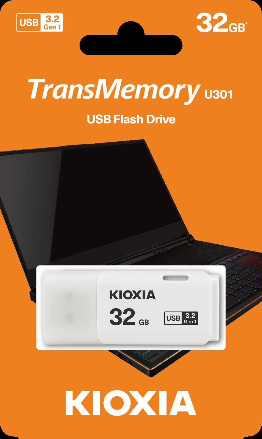32GB USB3.2 GEN1 KIOXIA BEYAZ USB BELLEK LU301W032GG4