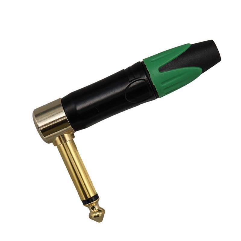 6.3 Mm Mono L Tip Plastik Gövde Metal Uç Gitar Jack Fiş