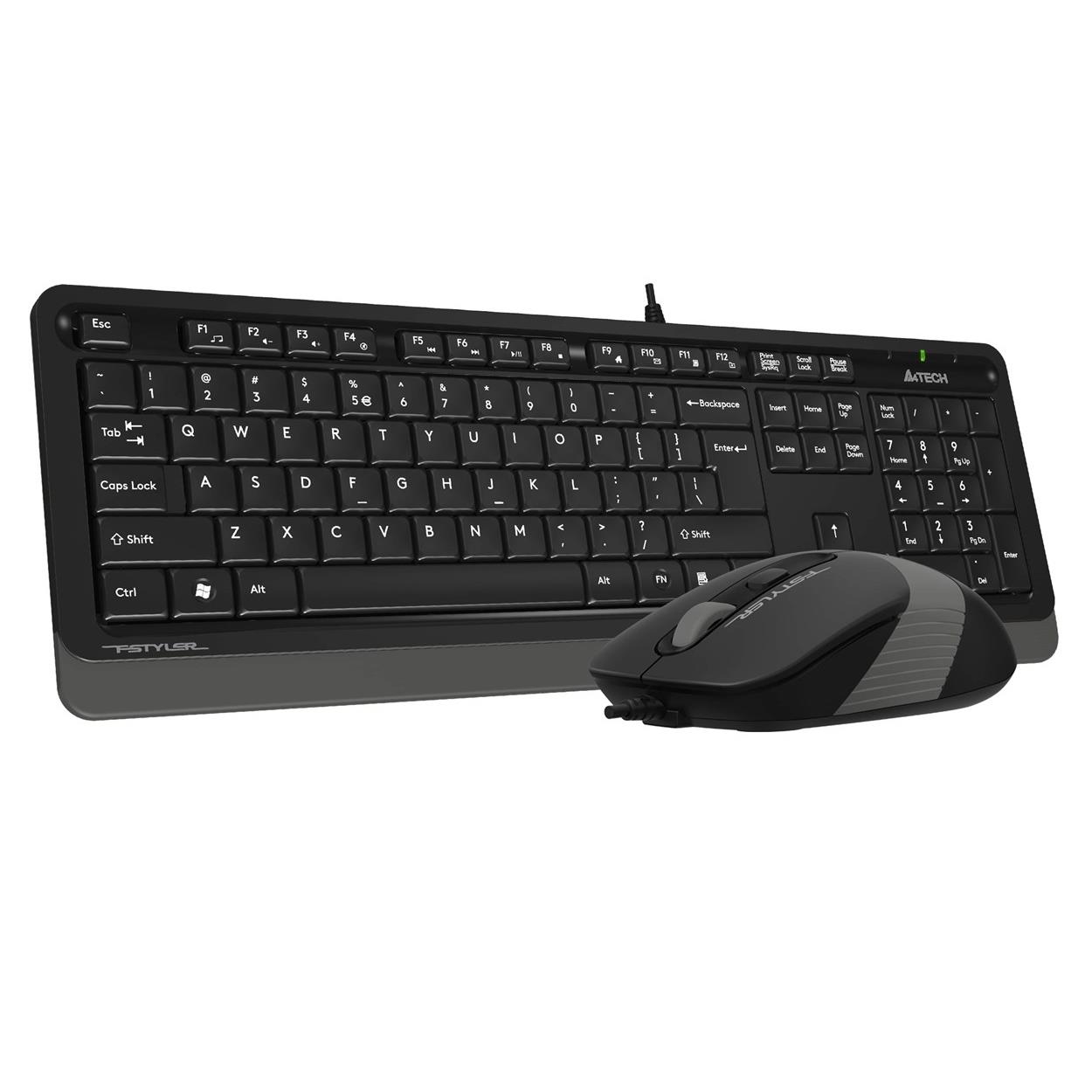 A4 TECH F1010 KABLOLU USB STANDART GRİ Q KLAVYE MOUSE