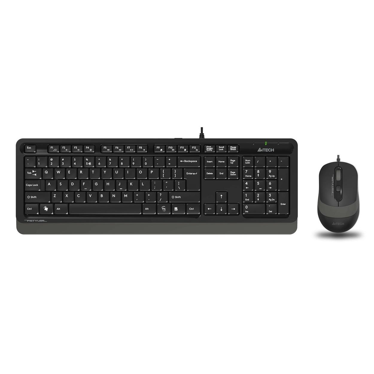 A4 TECH F1010 KABLOLU USB STANDART GRİ Q KLAVYE MOUSE