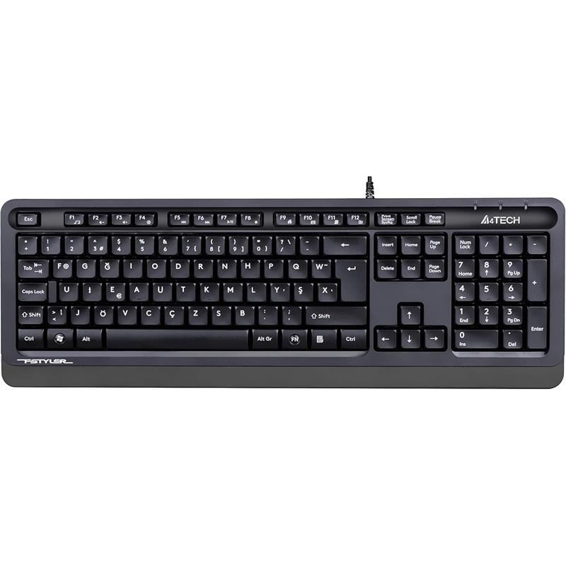 A4 TECH FK10 F TR MM GRİ/SİYAH USB KABLOLU KLAVYE
