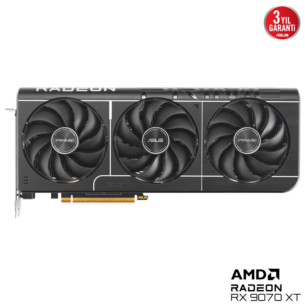 ASUS 16GB PRIME RX9070XT-O16G GDDR6 256bit HDMI DP PCIE 5.0