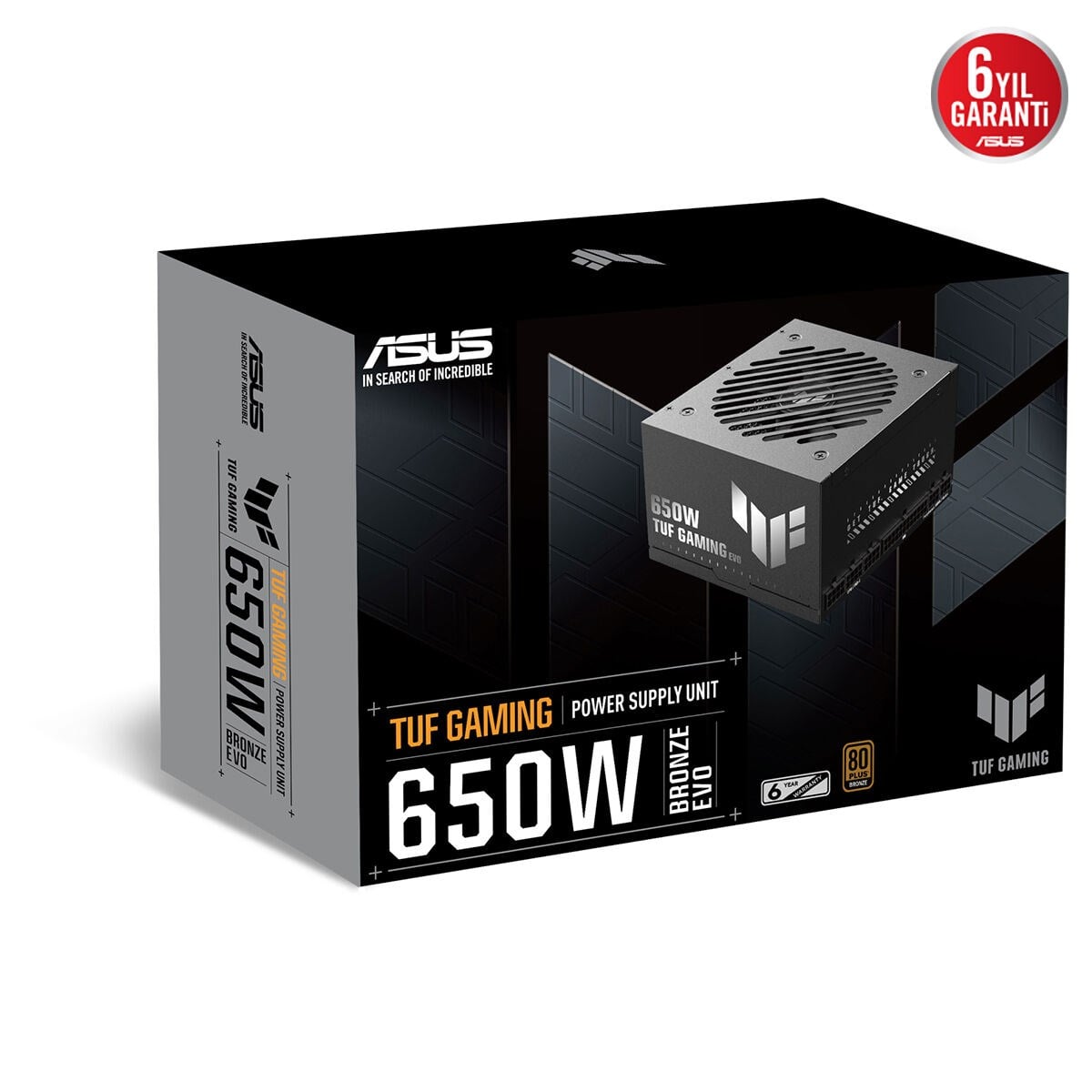 ASUS 650w 80+ BRONZE TUF GAMING 650B EVO Tam Modüler Power Supply /  90YE00D6-B0NA00