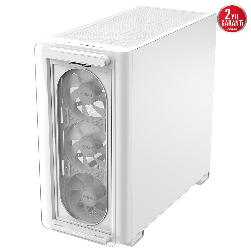 ASUS A23 PLUS TG ARGB WHITE Gaming Mid-Tower PC Kasası Beyaz / 90DC00K3-B19010