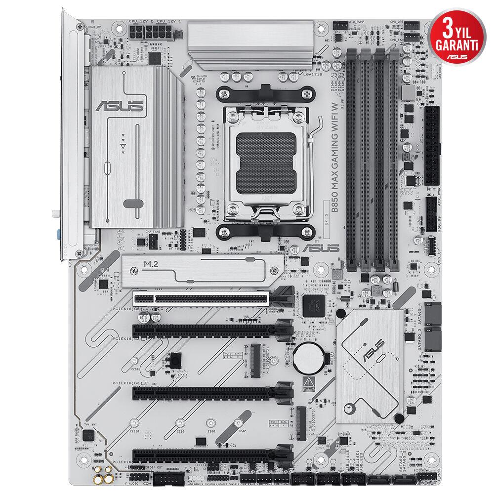 ASUS B850 MAX GAMING WIFI W 4xDDR5 HDMI+DP 3xM.2 AM5 ANAKART