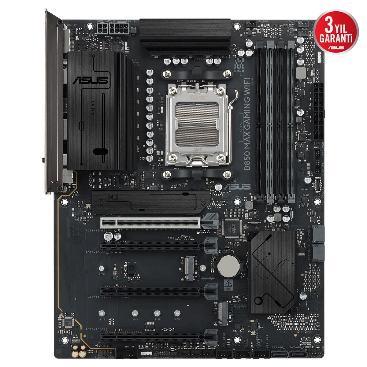 ASUS B850 MAX GAMING WIFI6E DDR5 HDMI-DP PCIE 5.0 AM5 ATX Kurumsal Anakart