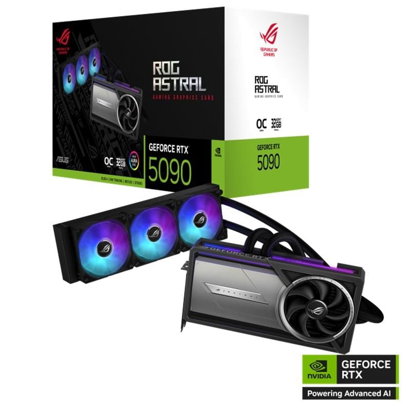 ASUS GEFORCE ROG-ASTRAL-LC-RTX5090-O32G-GAMING 32GB GDDR7 512BIT 2XHDMI 3XDP EKRAN KARTI
