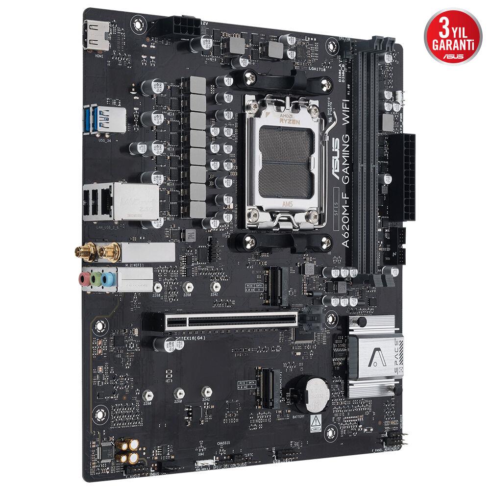 ASUS PRIME A620M-F GAMING WIFI 2xDDR5 HDMI 1xM2 AM5 ANAKART