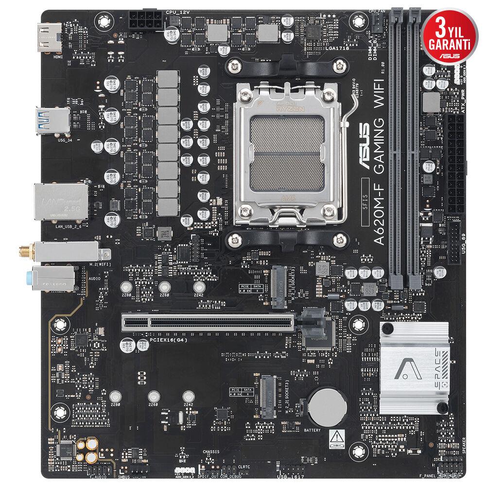 ASUS PRIME A620M-F GAMING WIFI 2xDDR5 HDMI 1xM2 AM5 ANAKART
