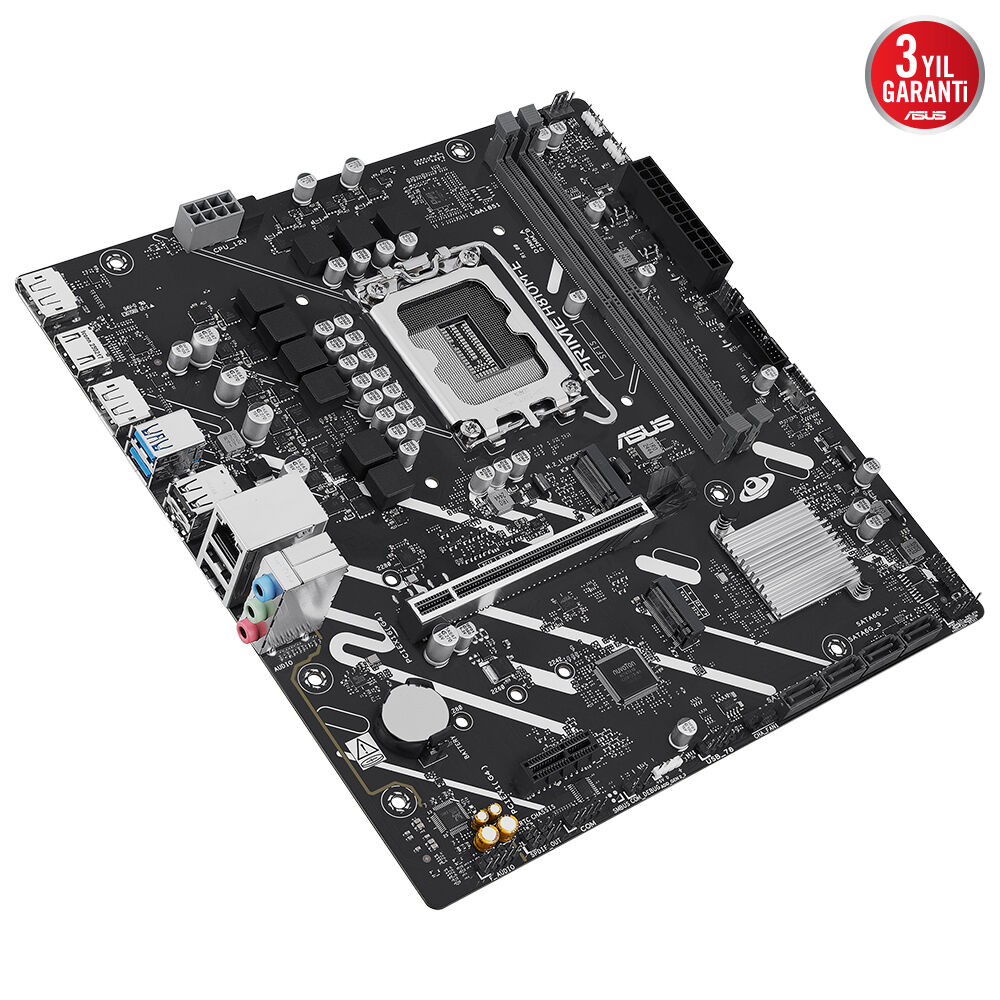 ASUS PRIME H810M-E-CSM DDR5 HDMI-DP PCIE 4.0 1851p mATX Kurumsal Anakart