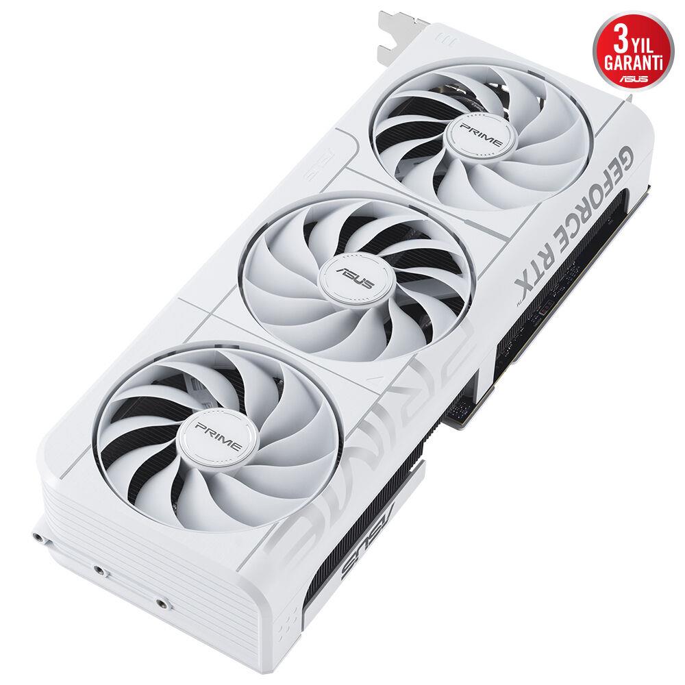 ASUS PRIME-RTX5070-O12G-WHITE NVIDIA-GEFORCE-RTX 5070-12GB GDDR7-192bit--OC-2xHDMI-3xDP-DLSS4 EKRAN KARTI