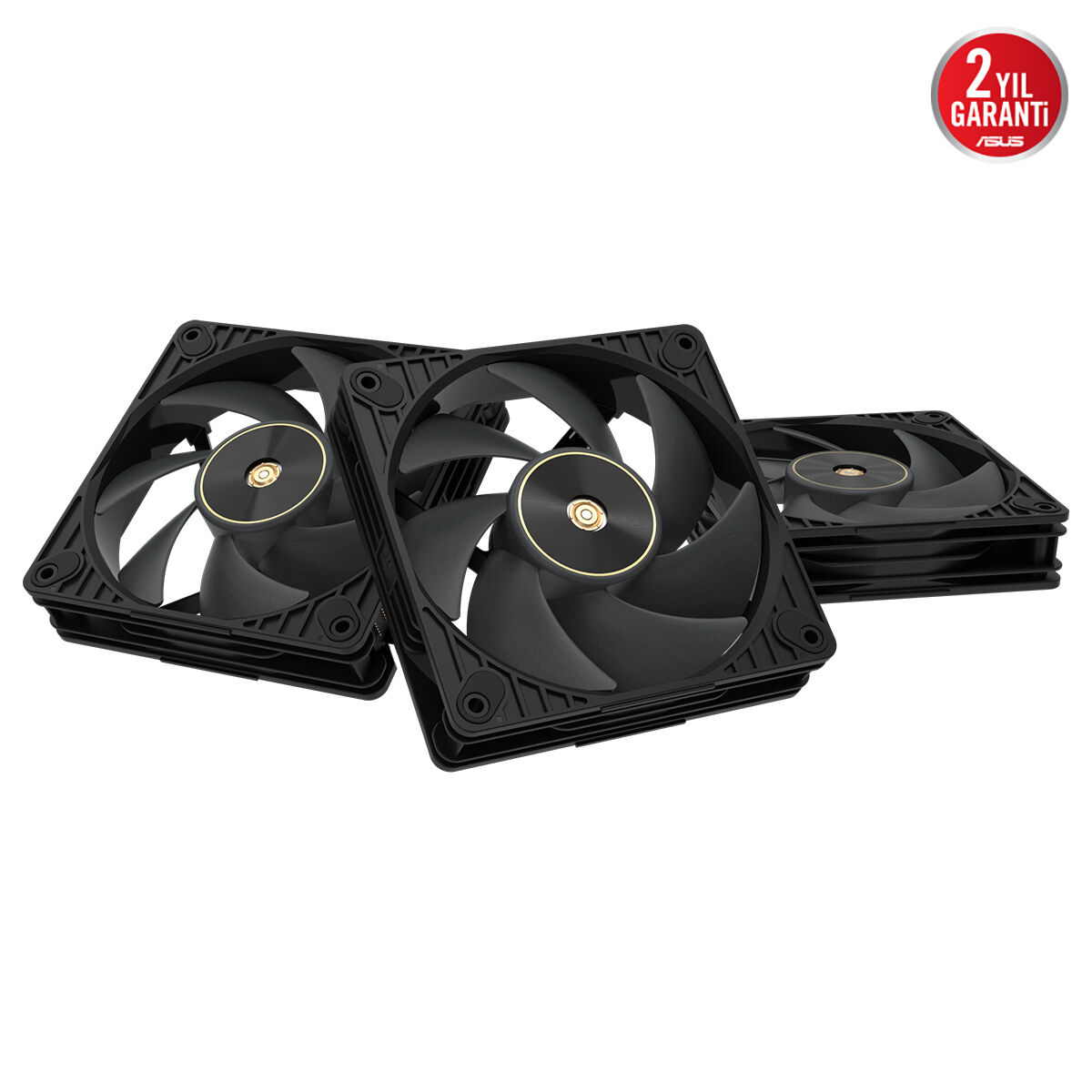 ASUS ProArt PF120 Siyah 120mm PWM Kasa/Radyatör Fanı (3lü Paket + Kontrolcü) / 90DA00M0-B09020
