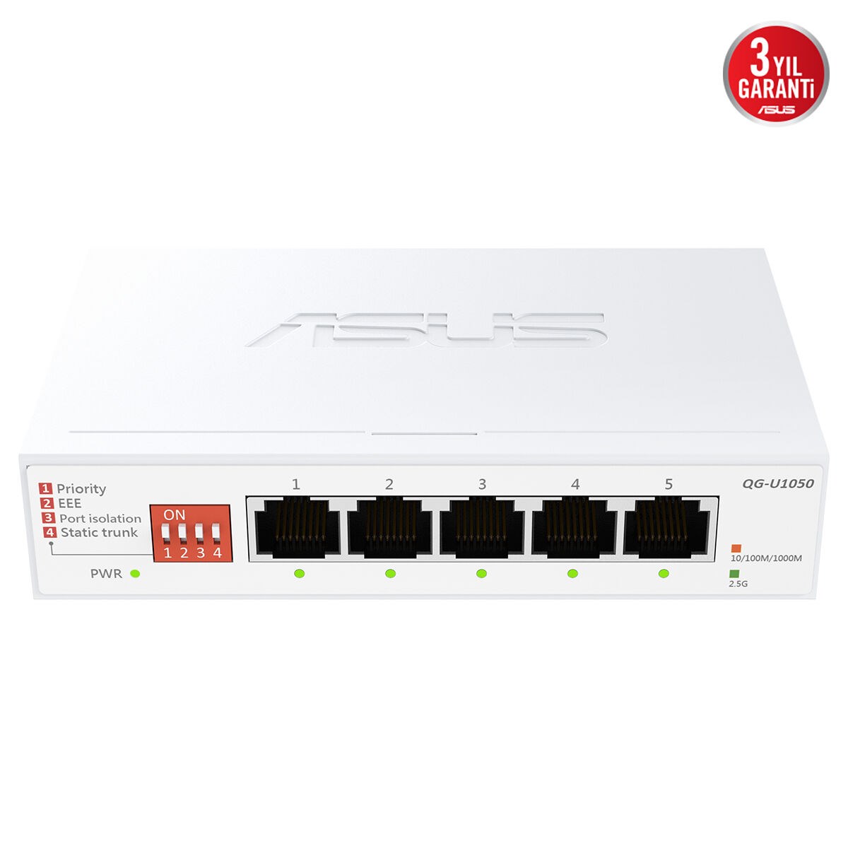 ASUS QG-U1050 5-Port 2.5G Yönetilemeyen Switch