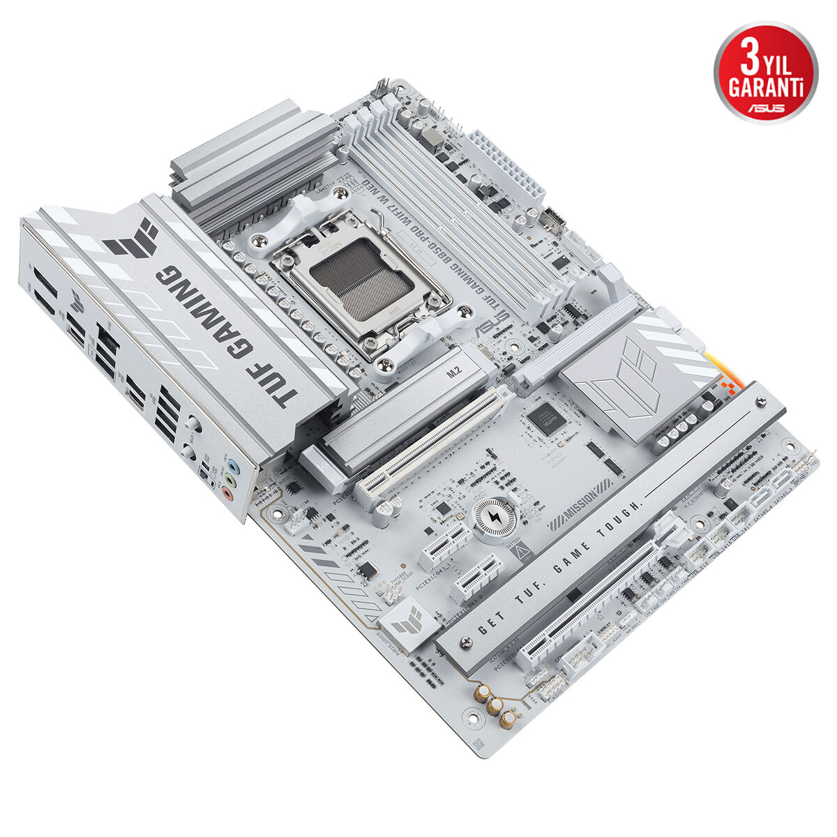 ASUS TUF GAMING B850-PRO WIFI7 W NEO DDR5 HDMI-DP PCIE 5.0 AM5 ATX Anakart Beyaz