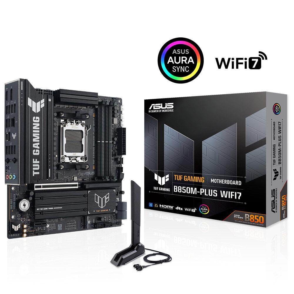 ASUS TUF GAMING B850M-PLUS WIFI7 DDR5 HDMI DP-TYPEC PCIE 5.0 AM5 mATX