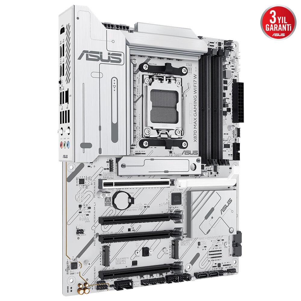ASUS X870 MAX GAMING WIFI 7  AMD ANAKART BEYAZ